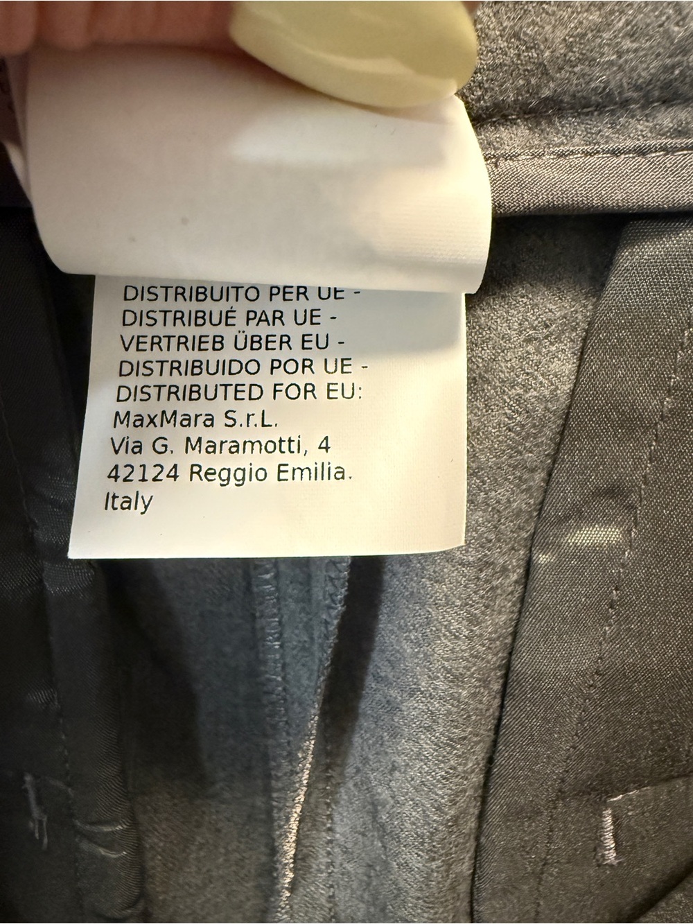 Weekend Max Mara Grey Virgin Wool Pleated Wide Leg Trousers US 8 - Picture 6 of 12